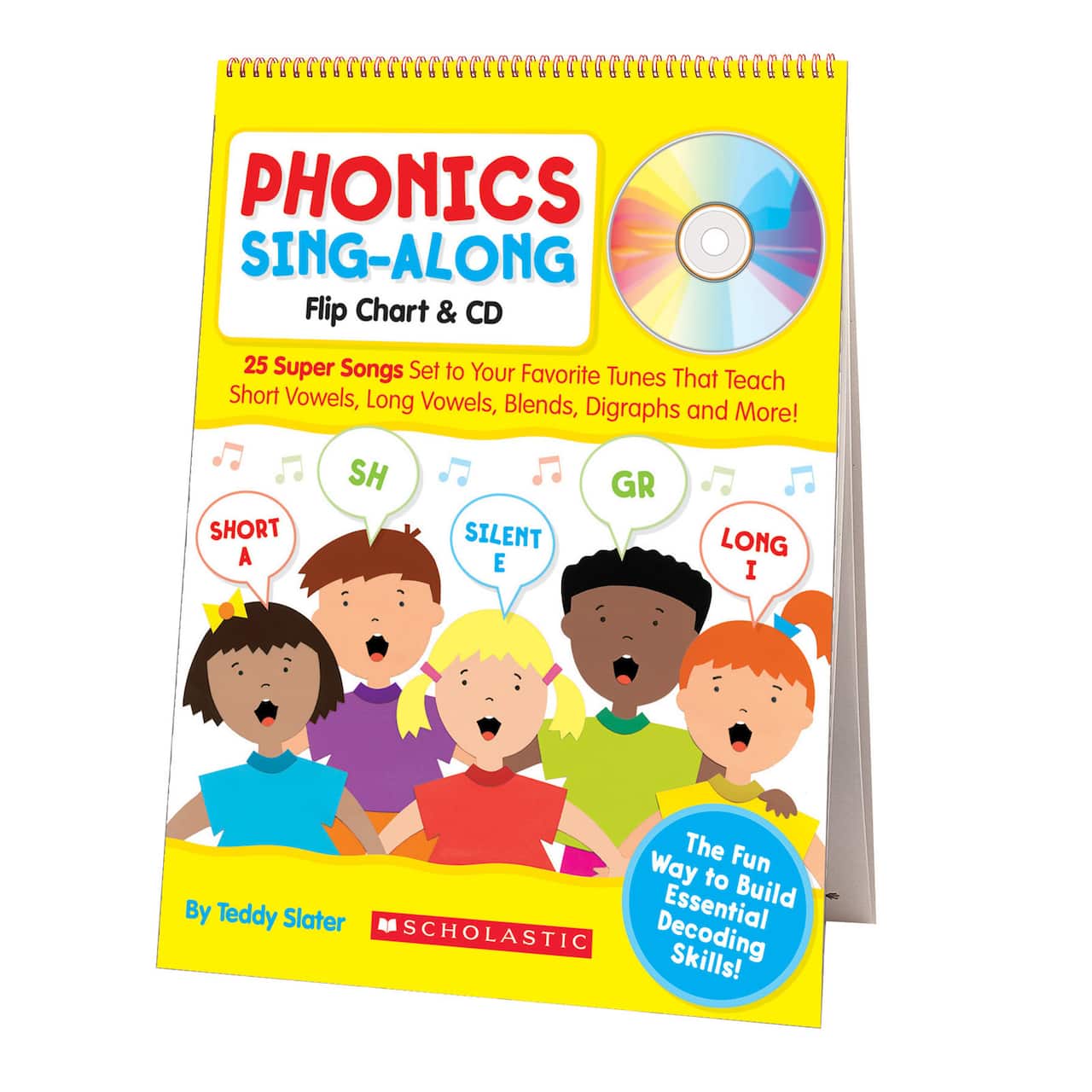 Scholastic&#xAE; Teaching Resources Phonics Sing-Along Flip Chart &#x26; CD